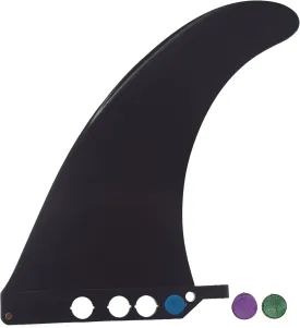 9" Fin Kumano Ai Screw Less, no Screw Required, Tool Free for US Box Longboard and SUP (Black, Flex, for Regular Boards)
