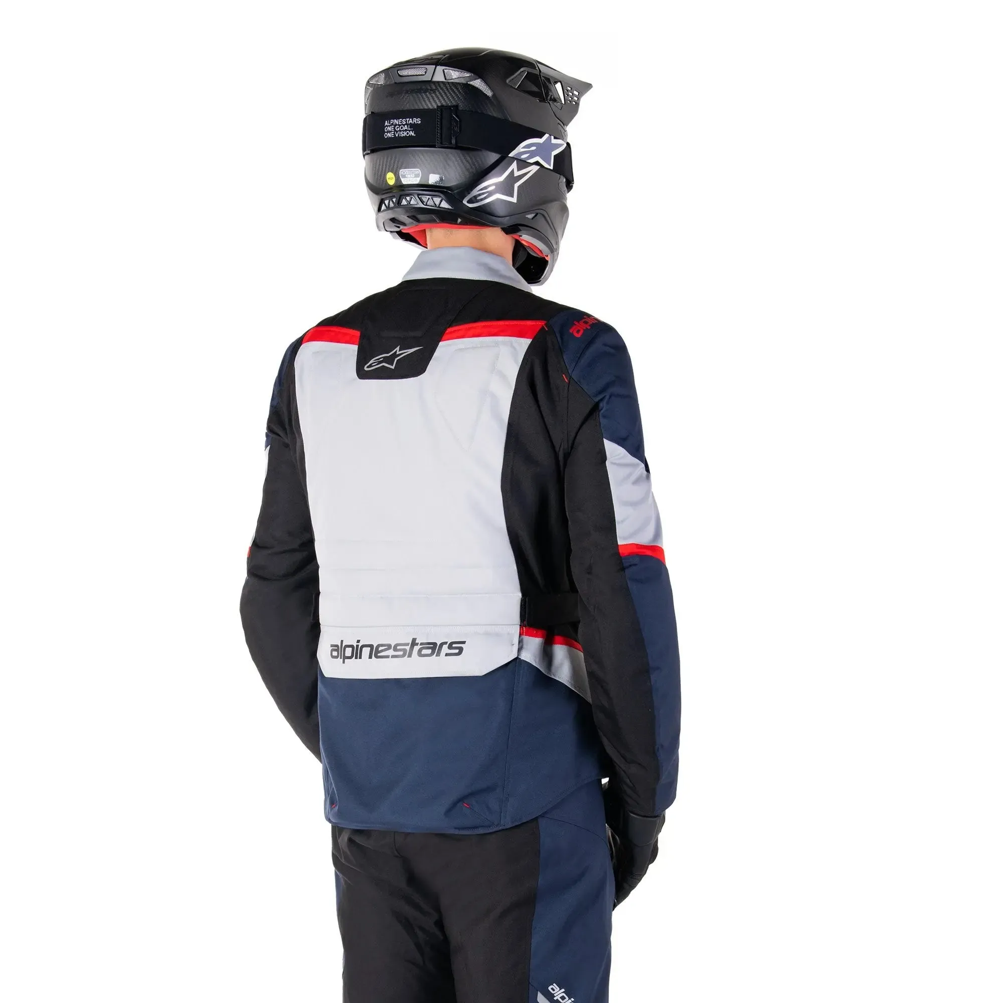 Alpinestars ST-1 Waterproof Textile Jacket Dark Blue / Black / Bright Red