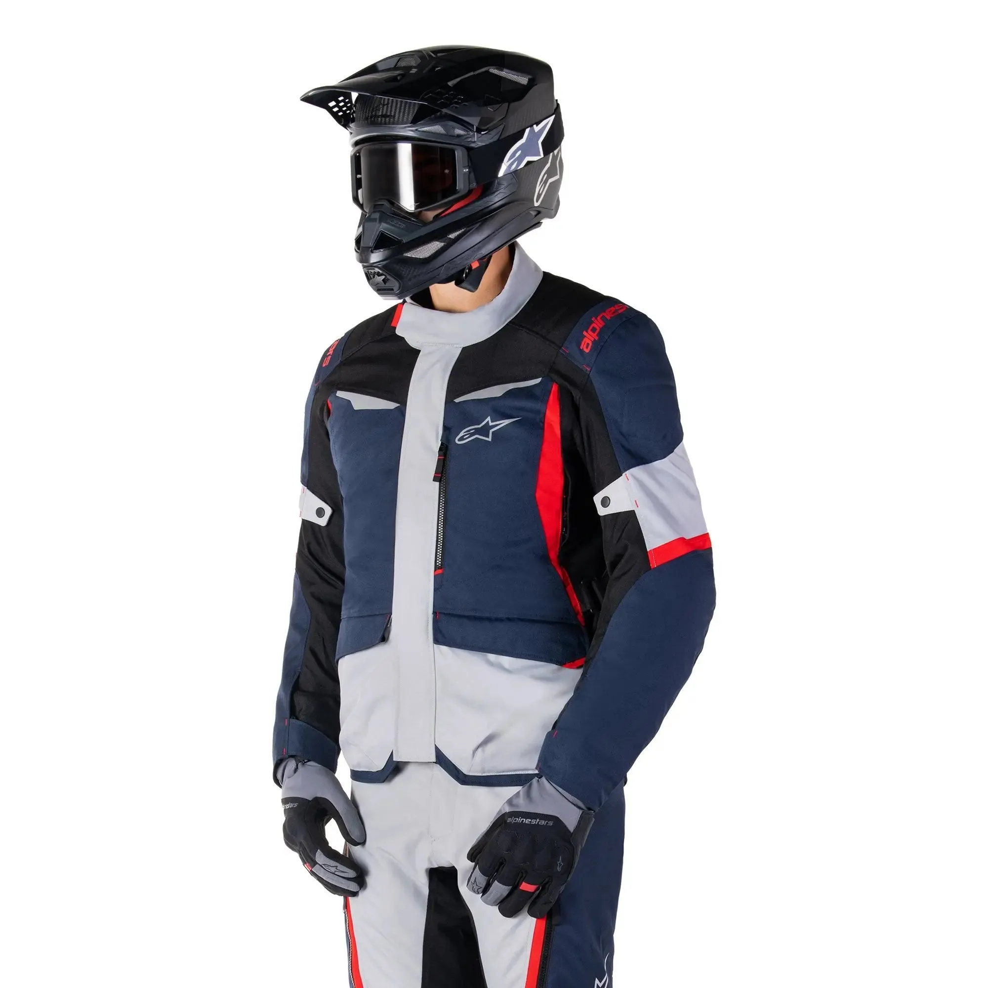 Alpinestars ST-1 Waterproof Textile Jacket Dark Blue / Black / Bright Red