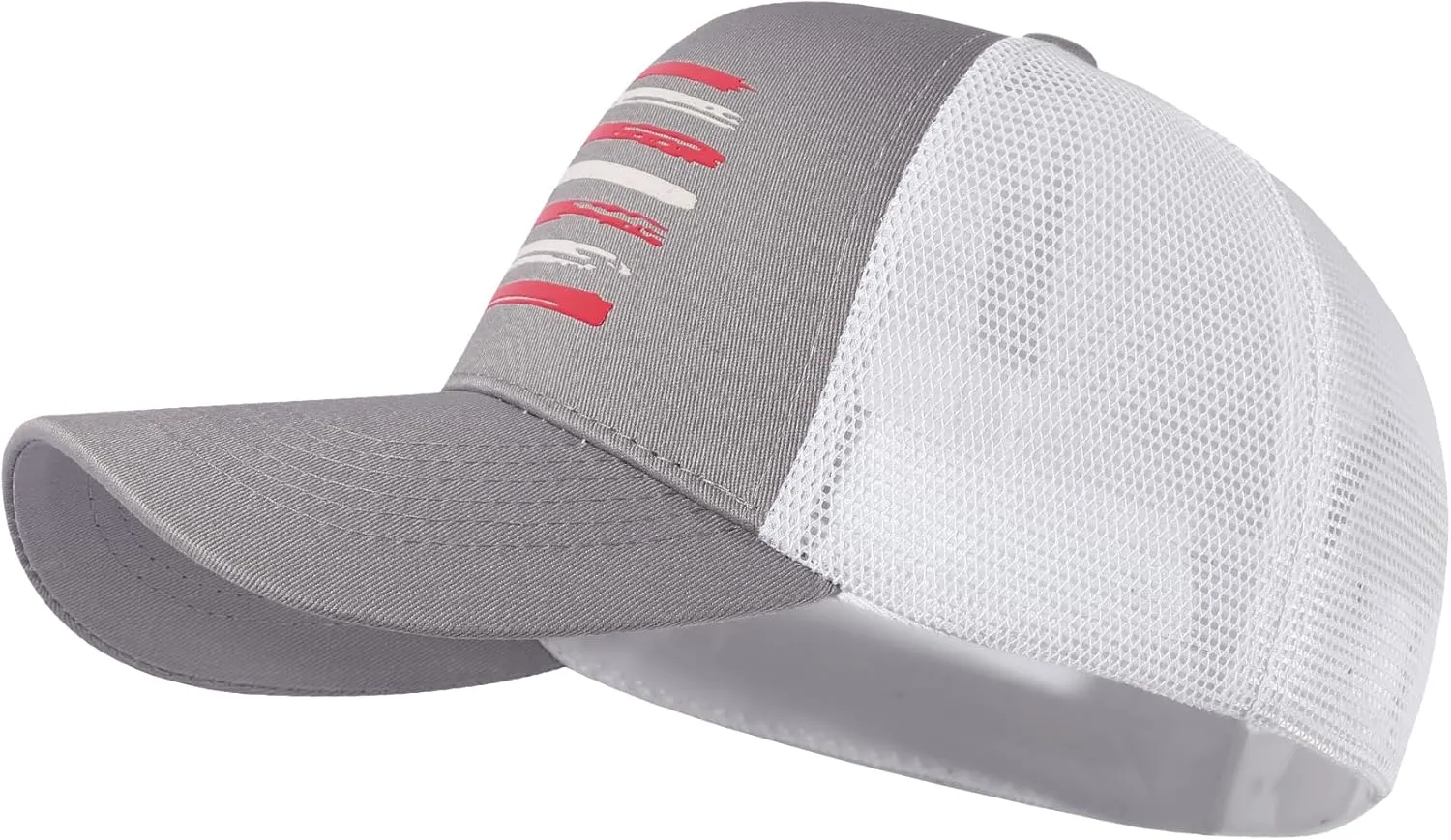 Baseball Cap, American Flag Trucker Hat for Men Women, Breathable Adjustable Fit Outdoor Mesh Snapback Hats