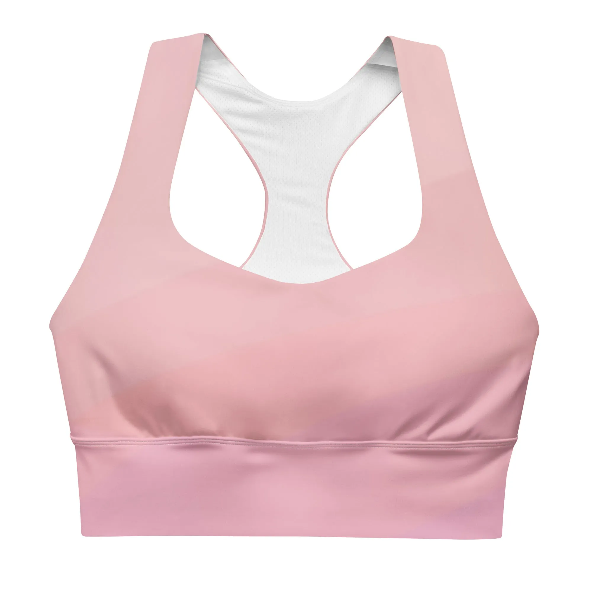 Blush pink long line sports bra, lioness-love