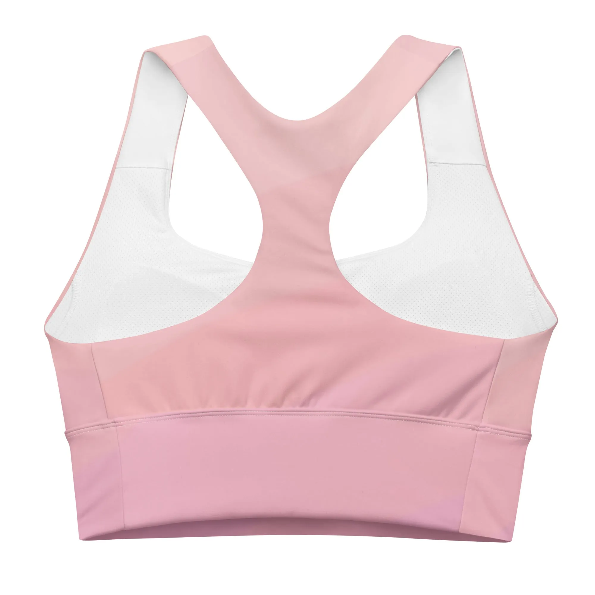 Blush pink long line sports bra, lioness-love