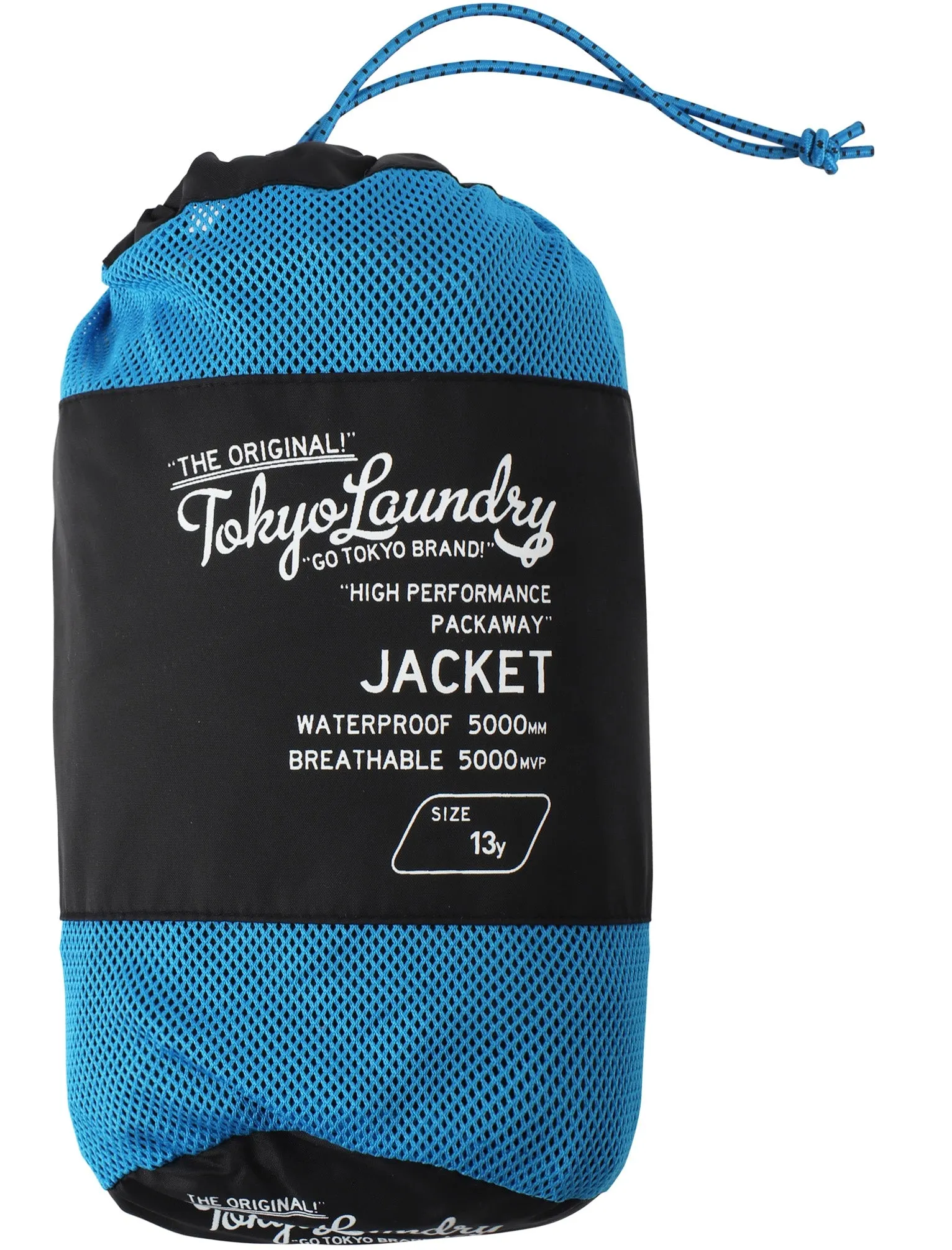 Boys K-Conroy Packaway Windbreaker Jacket in Black - Tokyo Laundry Kids