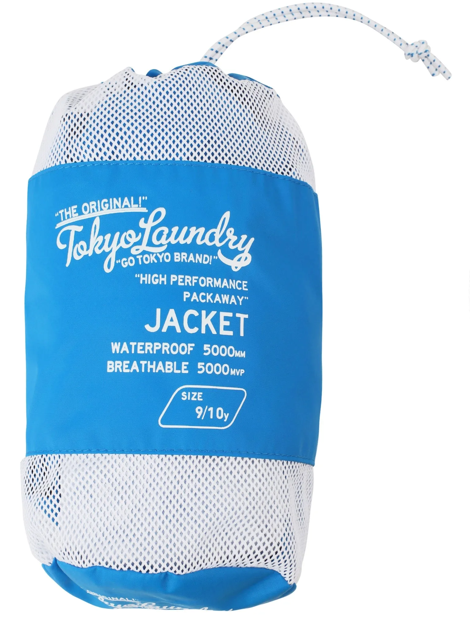 Boys K-Conroy Packaway Windbreaker Jacket in Cobalt - Tokyo Laundry Kids