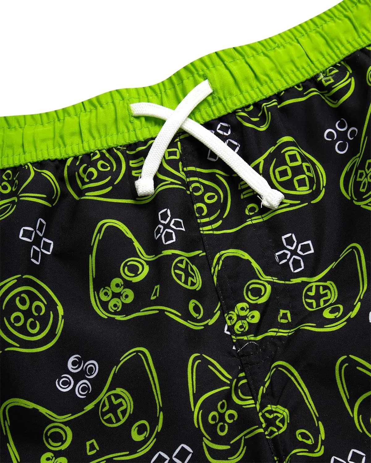 Boys Swim Trunks - Quick Dry Sun Protection Board Shorts with Breathable Mesh Lining and Drawstring Waist (Sizes: 8-18)