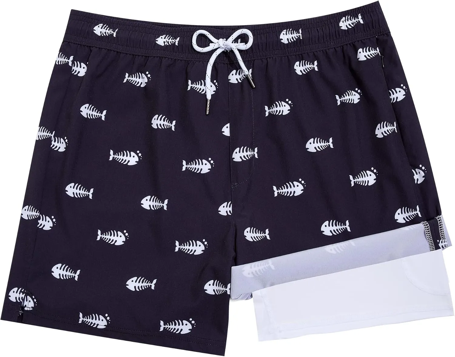 BRISIRA Boys Swim Trunks Bathing Suit Compression Boxer Brief Liner Swim Shorts Swimsuit Anti-Chafe Toddler Kids Youth Teen