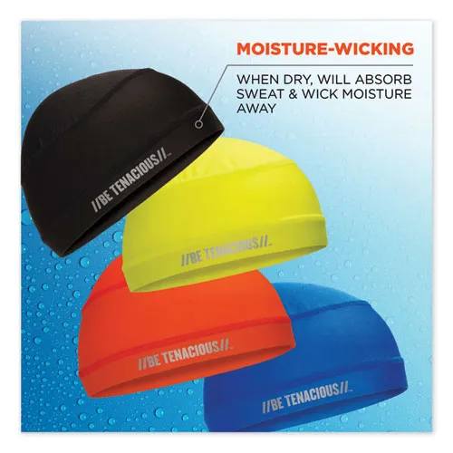 Chill-its 6632 Performance Knit Cooling Skull Cap, Polyester/spandex, One Size Fits Most, Orange, Ships In 1-3 Business Days