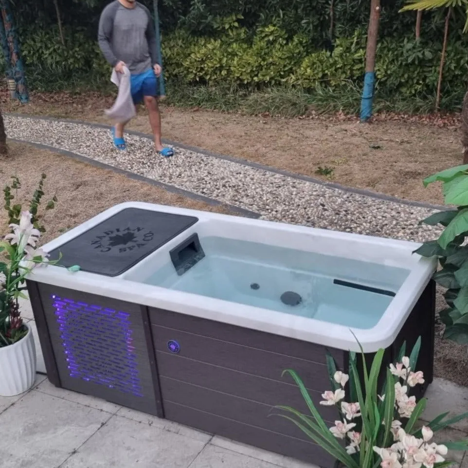 Chill Therapy Spa - Fill, plug in, and experience it Brown Finish