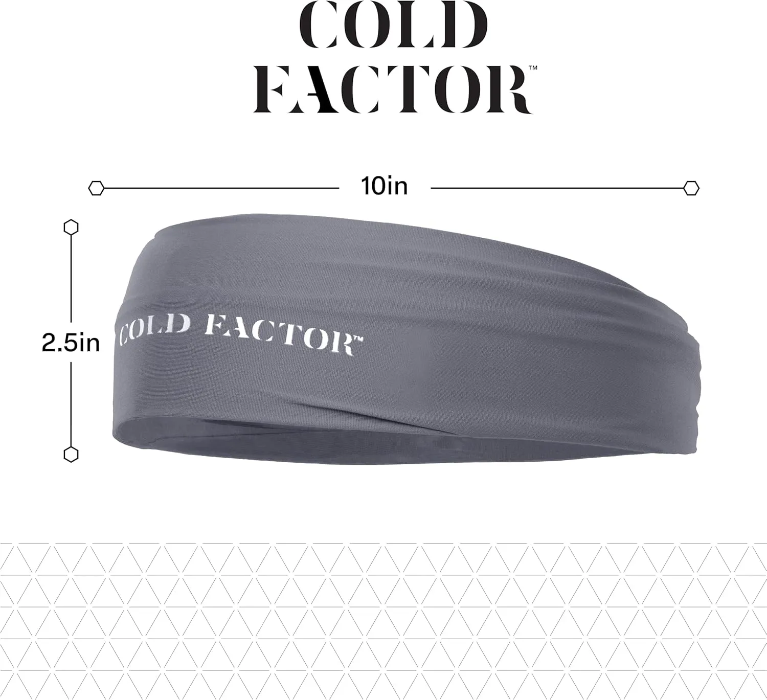 COLD FACTOR Instant Cooling Headband 3 Pack | Advanced Evaporative Comfort for Sports & Outdoor | UPF 50  Protection | Long-Lasting Coolness | Ideal for Fitness, Hiking, Yoga, & Running