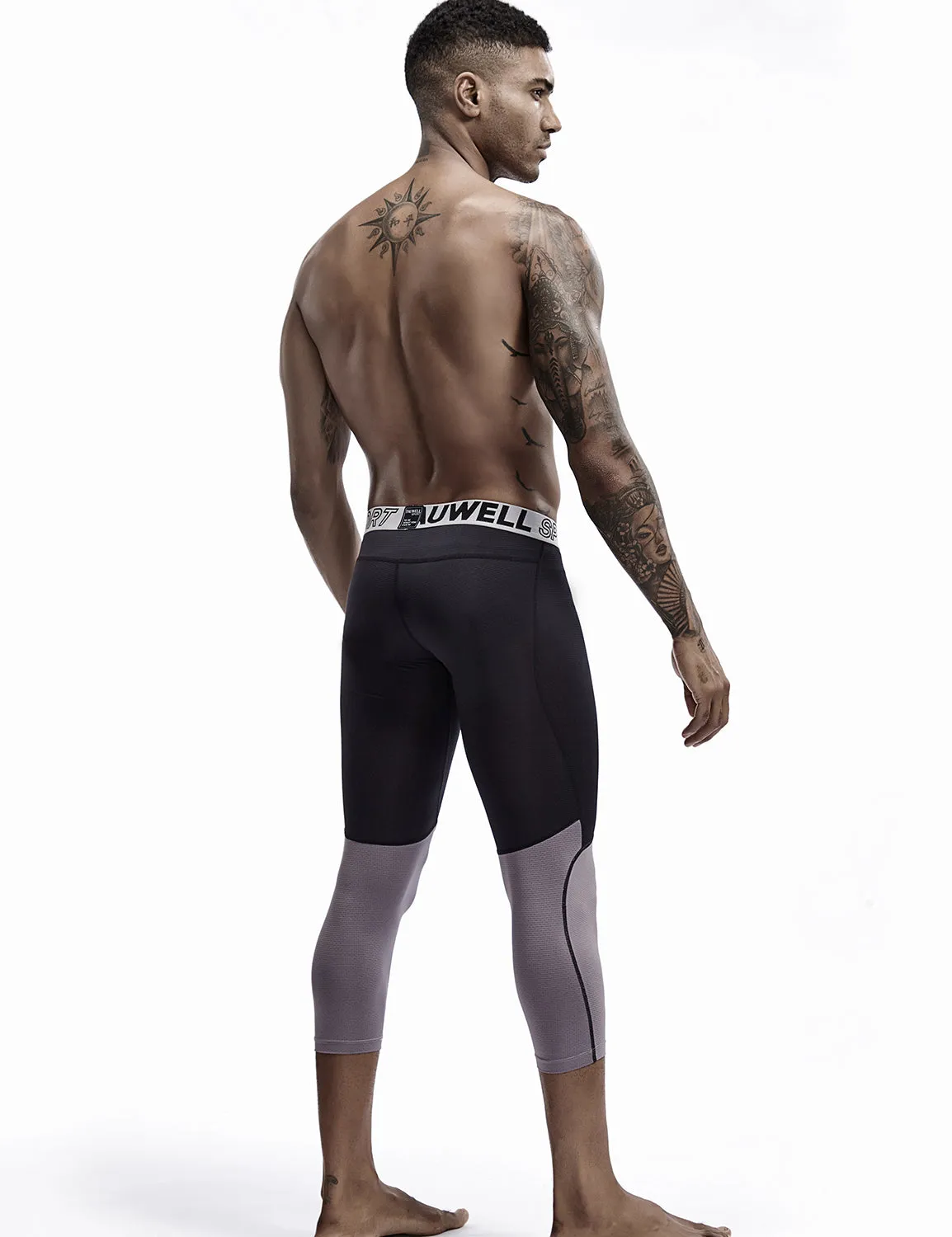 Compressive-Fit Training Tights Quick Dry(3/4 Length) 9604