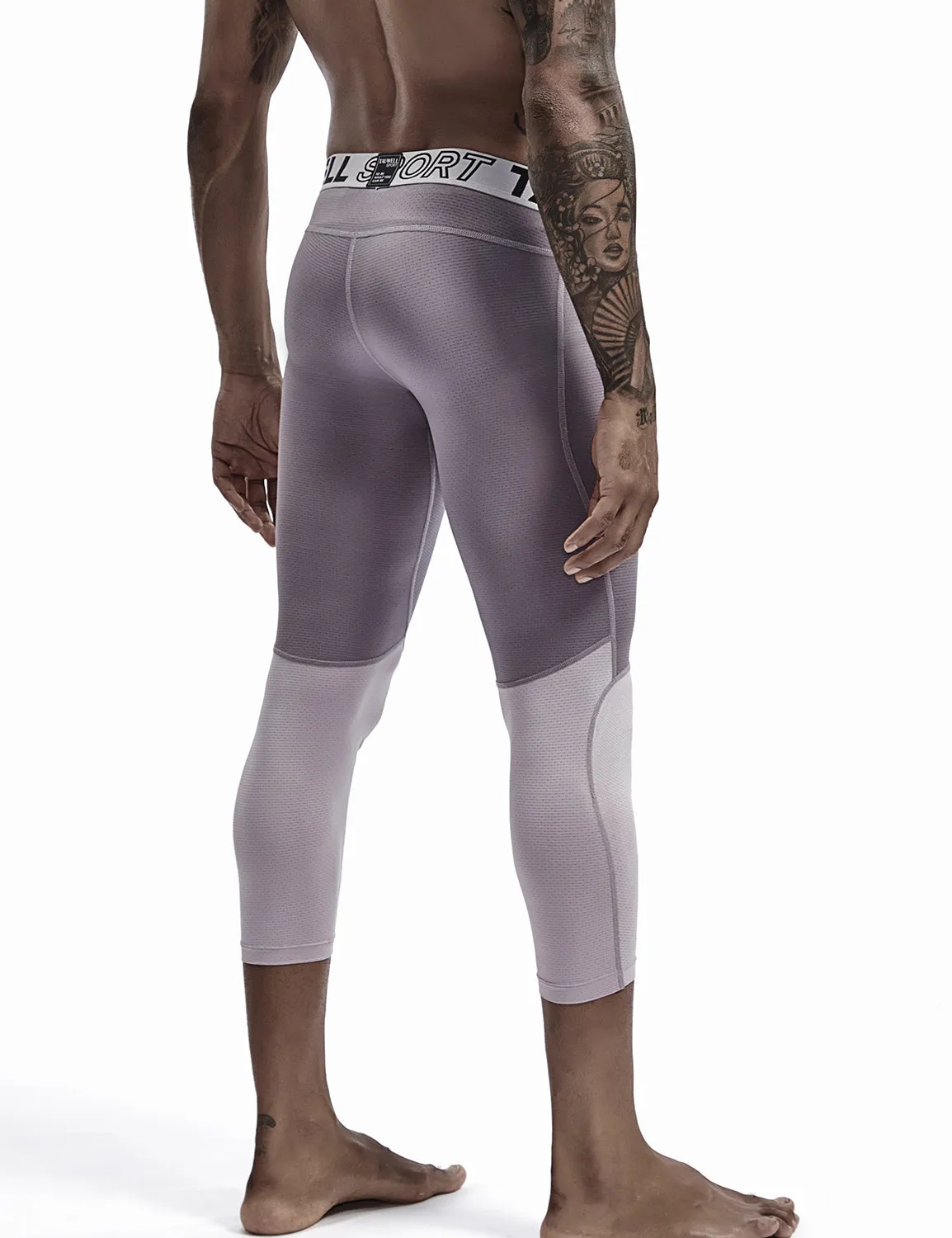 Compressive-Fit Training Tights Quick Dry(3/4 Length) 9604