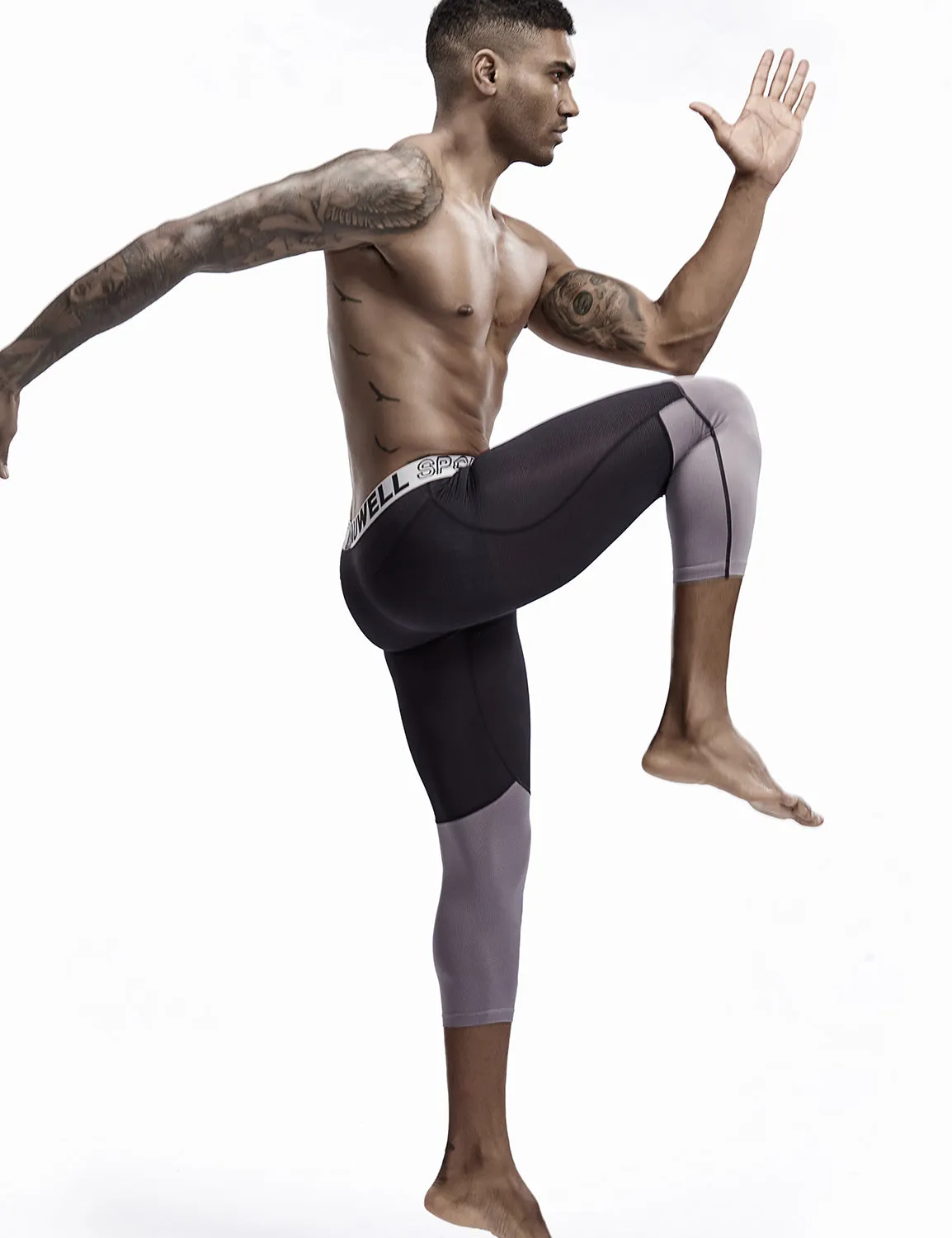 Compressive-Fit Training Tights Quick Dry(3/4 Length) 9604