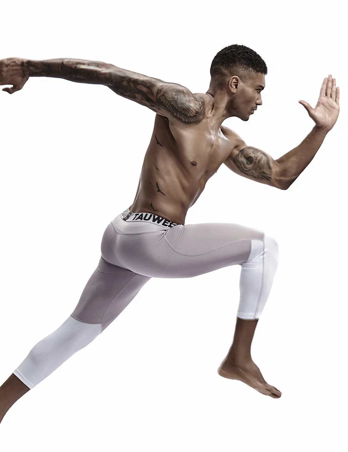 Compressive-Fit Training Tights Quick Dry(3/4 Length) 9604