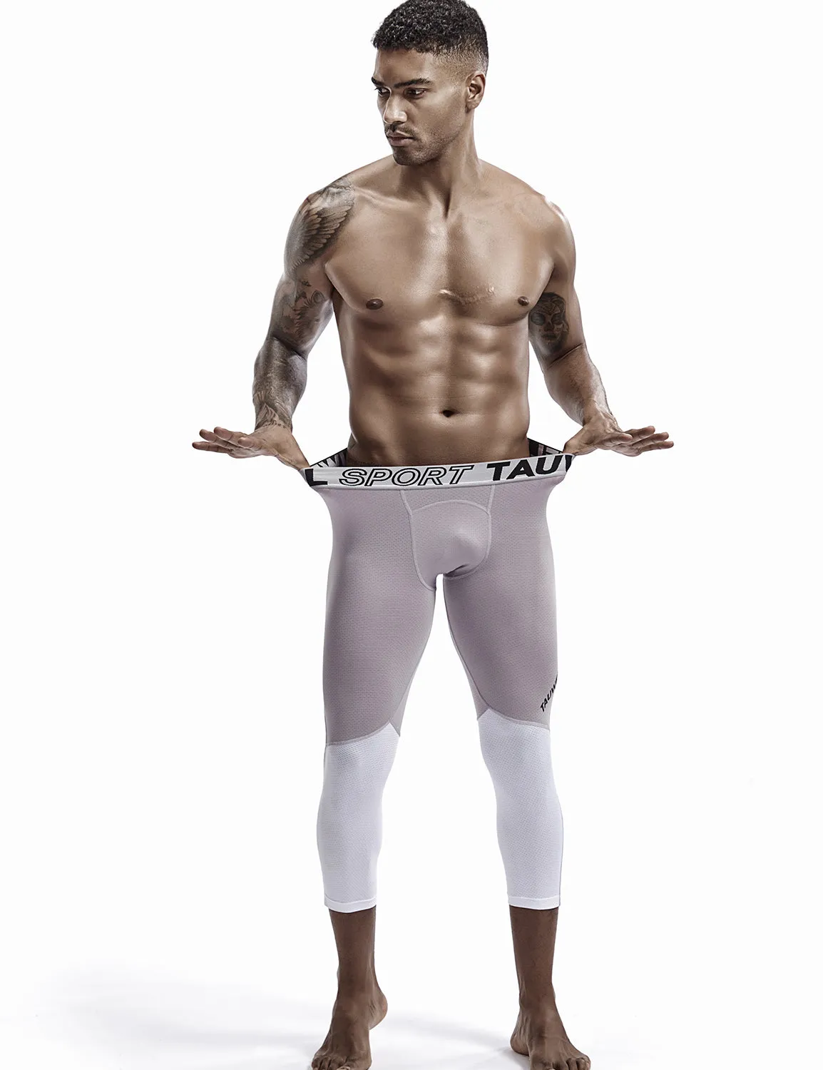 Compressive-Fit Training Tights Quick Dry(3/4 Length) 9604