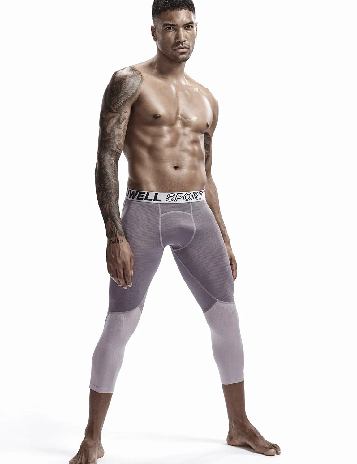 Compressive-Fit Training Tights Quick Dry(3/4 Length) 9604