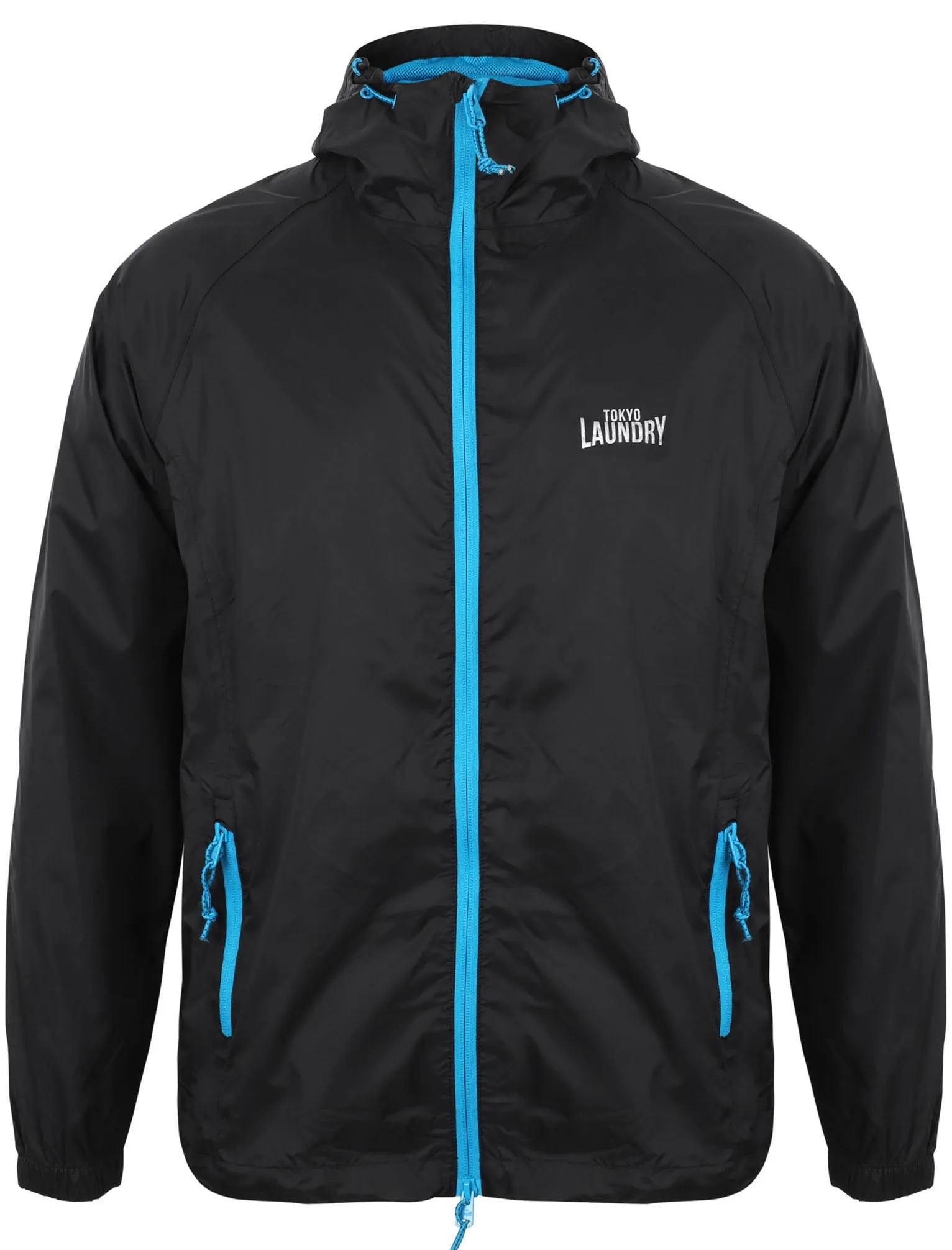 Conroy High Performance Packaway Windbreaker Jacket in Black - Tokyo Laundry