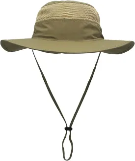 Duakrs Unisex Wide Brim Sun Hat,Outdoor UPF 50  Waterproof Boonie Hat Summer UV Protection Sun Caps