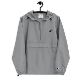 Extremely Stoked Champion Gray Packable Windbreaker Jacket