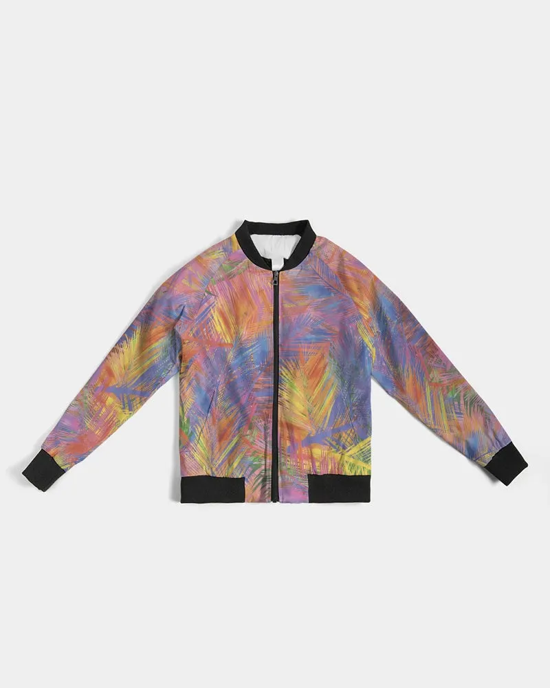 Flolige Colorful Women's Bomber Jacket