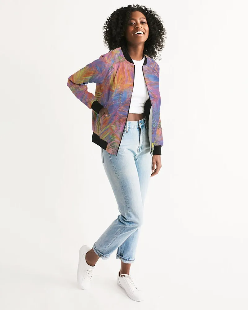 Flolige Colorful Women's Bomber Jacket