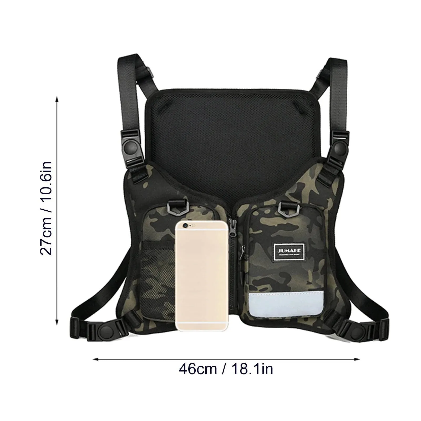 Fly Fishing Vest Lightweight Breathable Outdoor Fishing Vest Jacket Chest Pack Fishing Accessories For Fishing Outdoor Hiking