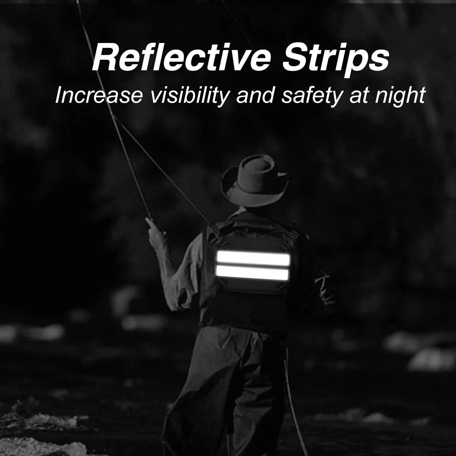Fly Fishing Vest Lightweight Breathable Outdoor Fishing Vest Jacket Chest Pack Fishing Accessories For Fishing Outdoor Hiking