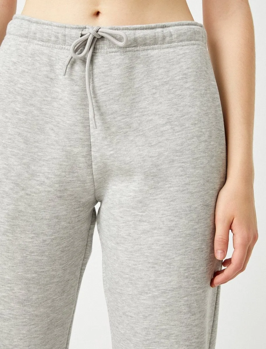 Girlfriend Jogger in Light Gray