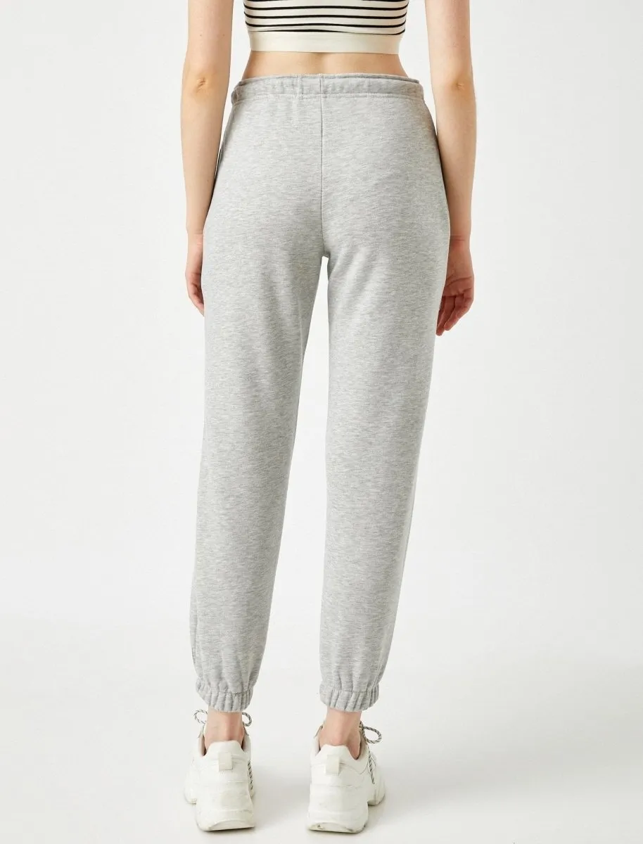 Girlfriend Jogger in Light Gray