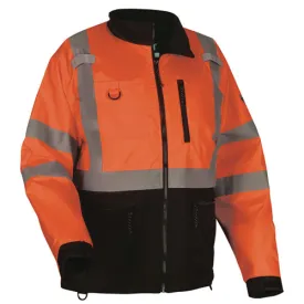 Glowear 8351 Class 3 Hi-vis Windbreaker Water-resistant Jacket, 5x-large, Orange, Ships In 1-3 Business Days