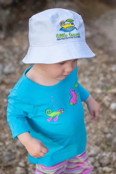 Infant Toddler Sun Protective Shirt-Mermaid Brilliant Cerulean Blue