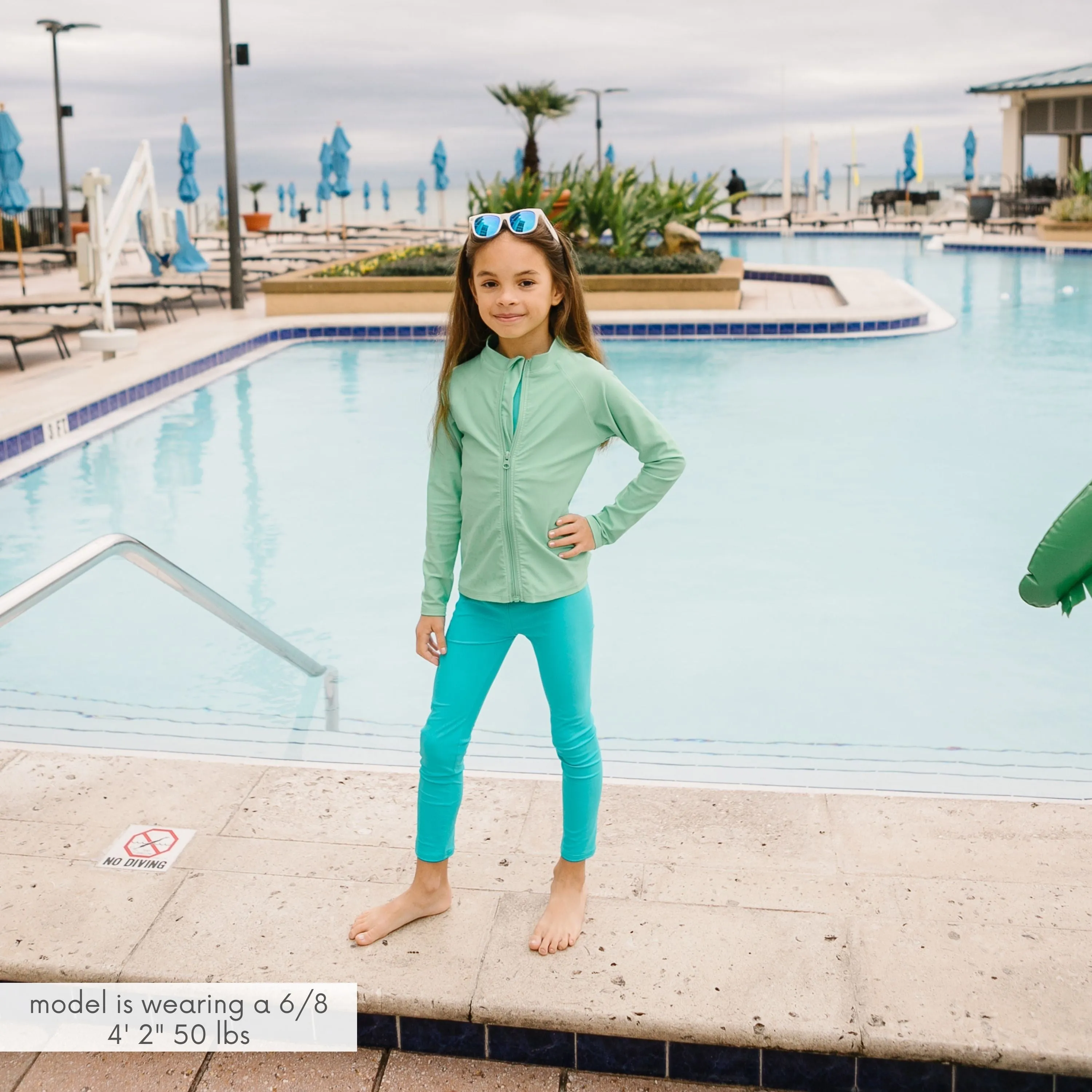 Kids Swim Pants | "Scuba Blue"