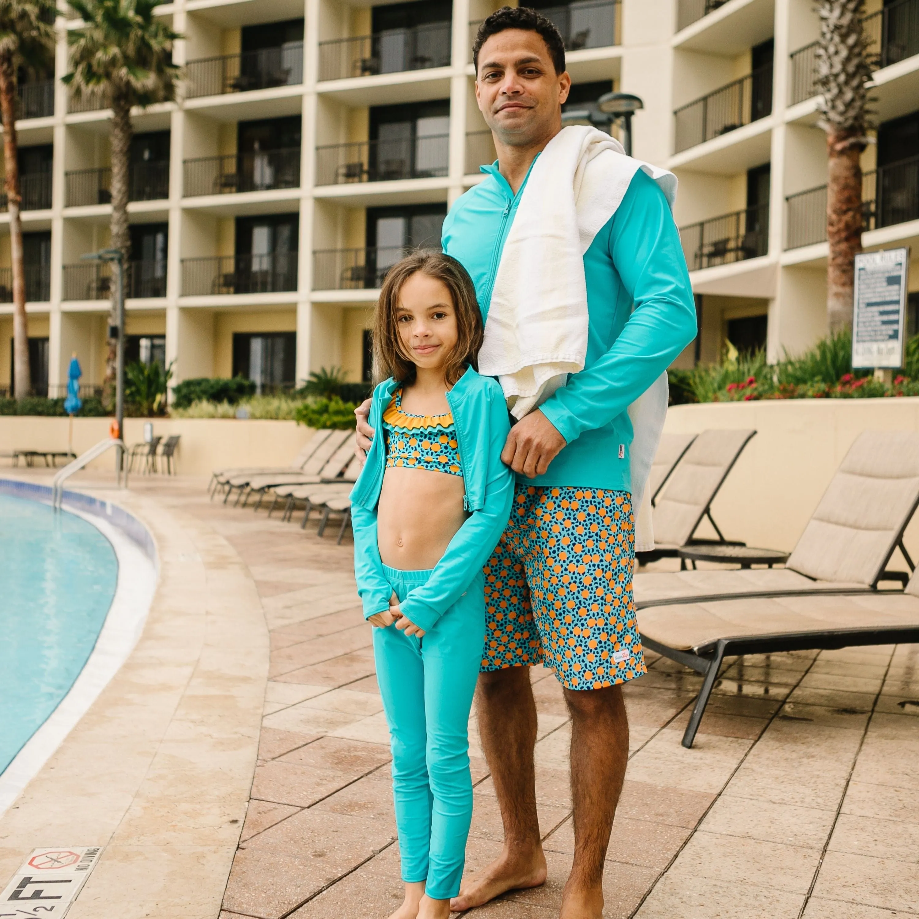 Kids Swim Pants | "Scuba Blue"