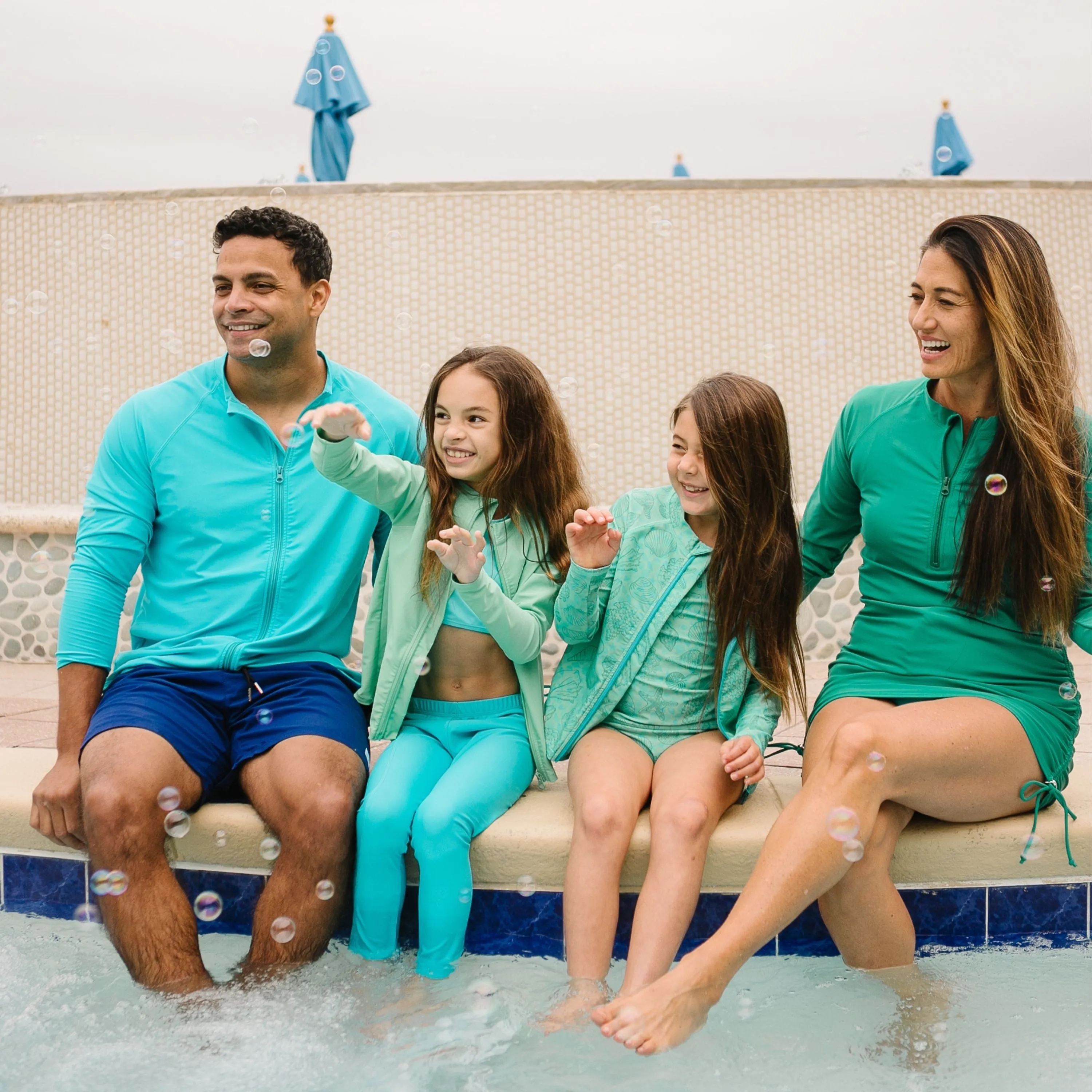 Kids Swim Pants | "Scuba Blue"