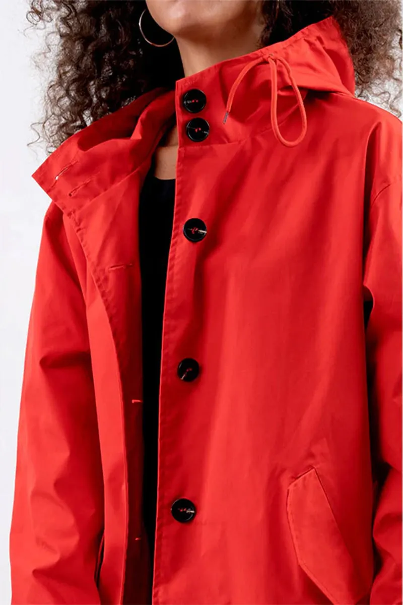Leanne Water-Resistant Oversized Hooded Jacket