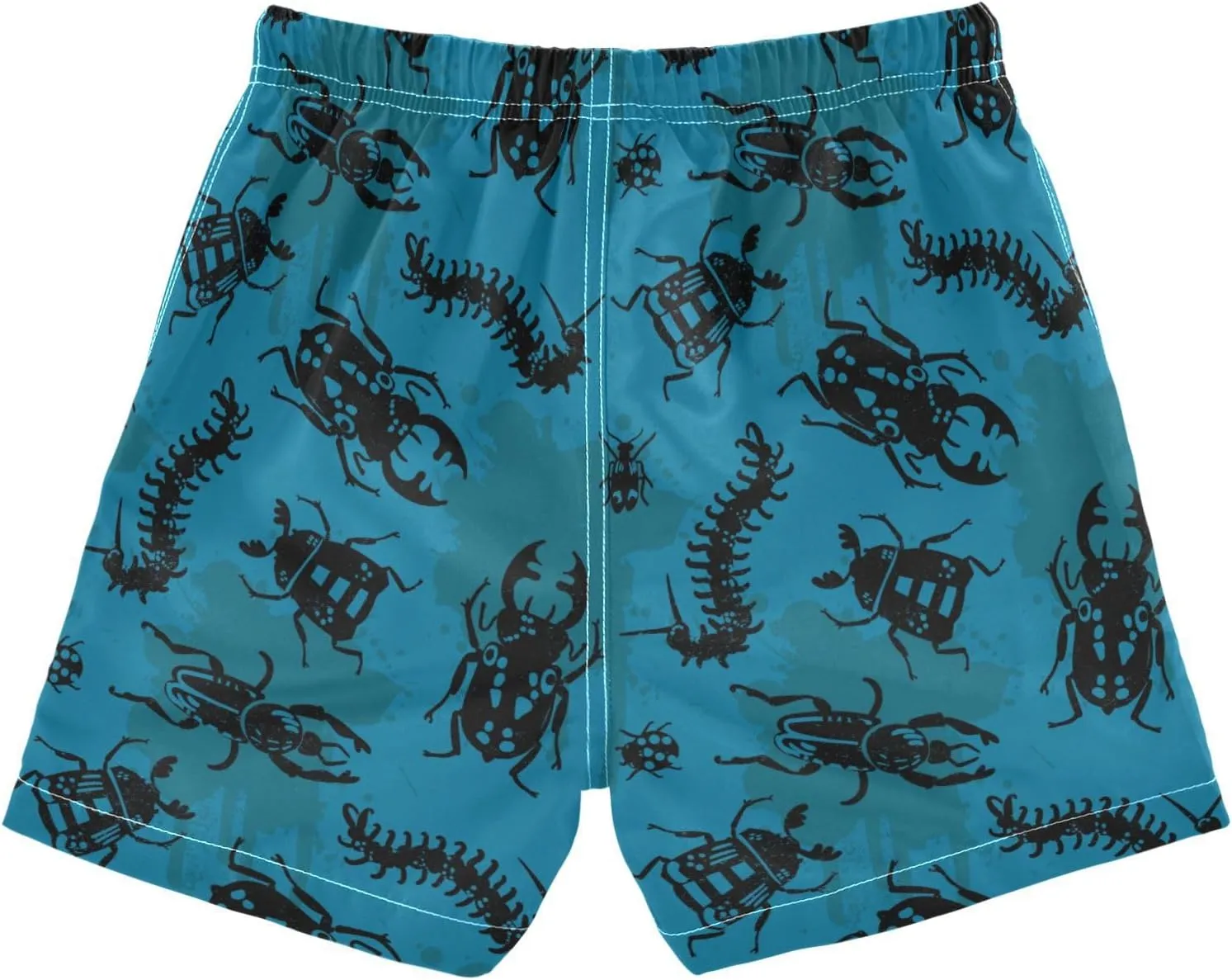 Little Boys Swim Trunks Beach Board Shorts Quick Dry Swimsuit Bathing Suits with Mesh Lining