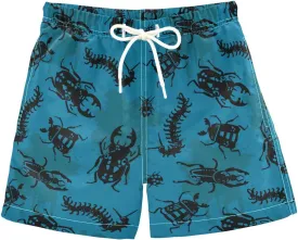 Little Boys Swim Trunks Beach Board Shorts Quick Dry Swimsuit Bathing Suits with Mesh Lining