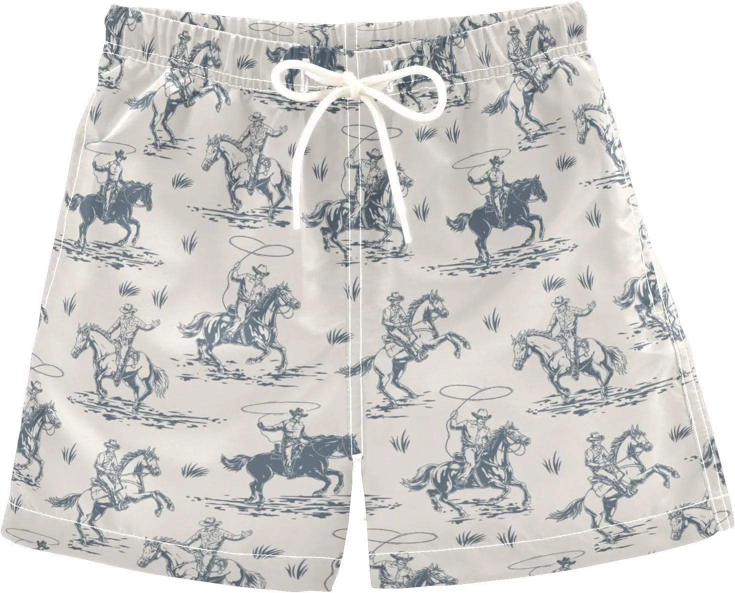 Little Boys Swim Trunks Beach Board Shorts Quick Dry Swimsuit Bathing Suits with Mesh Lining
