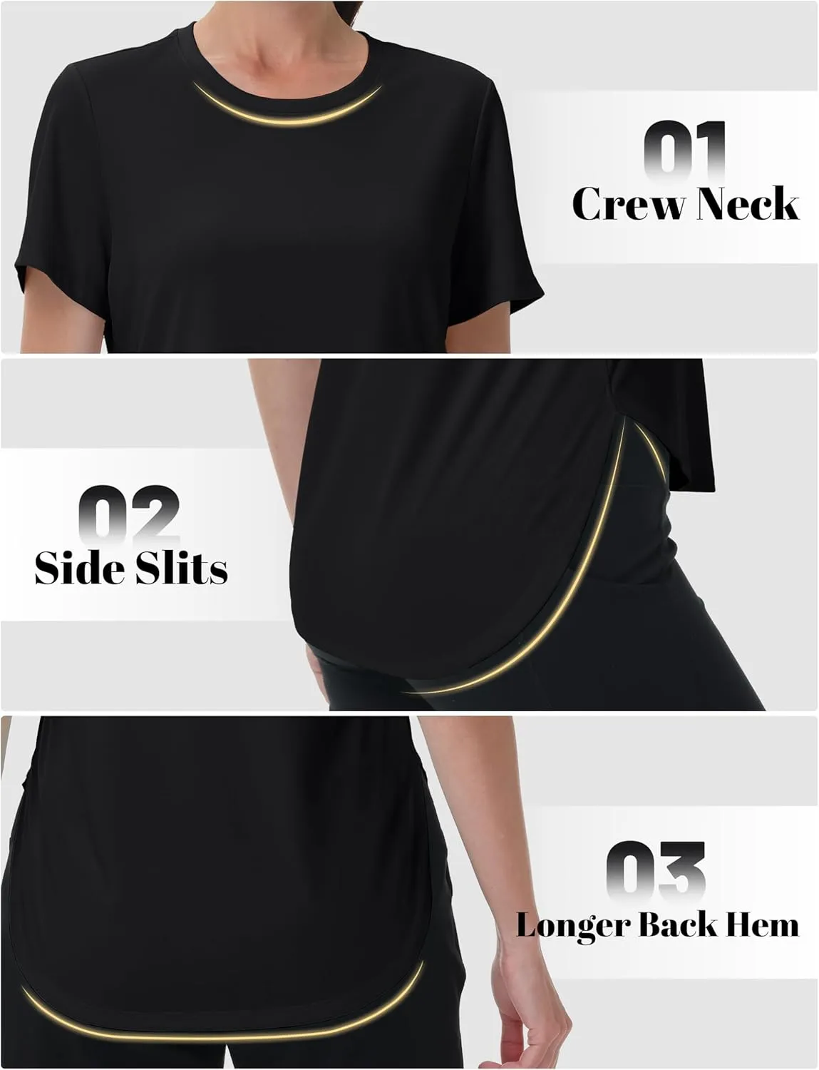 MAGCOMSEN Short Sleeve Workout Tops for Women UPF 50  Sun Protection Quick Dry Wicking T Shirt Yoga Athletic Running Gym