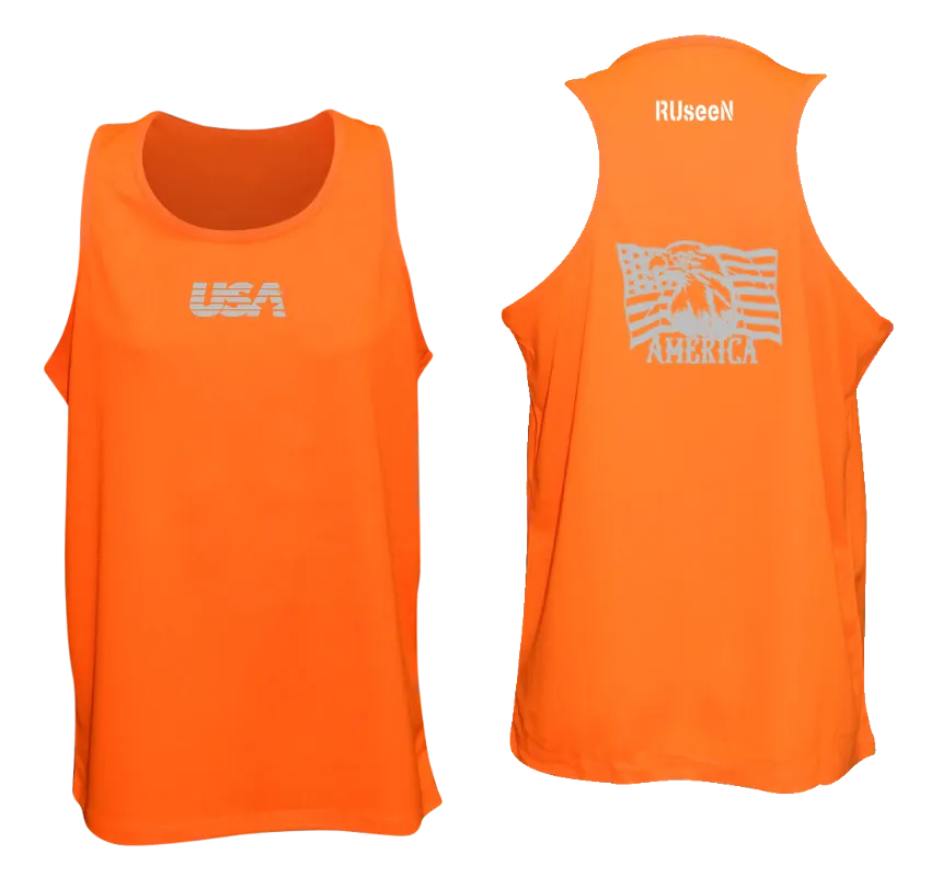 Men's Reflective Tank Top - America