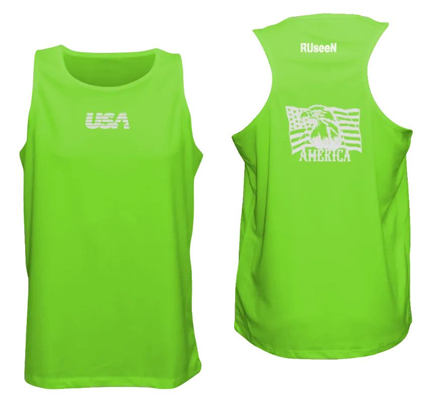 Men's Reflective Tank Top - America