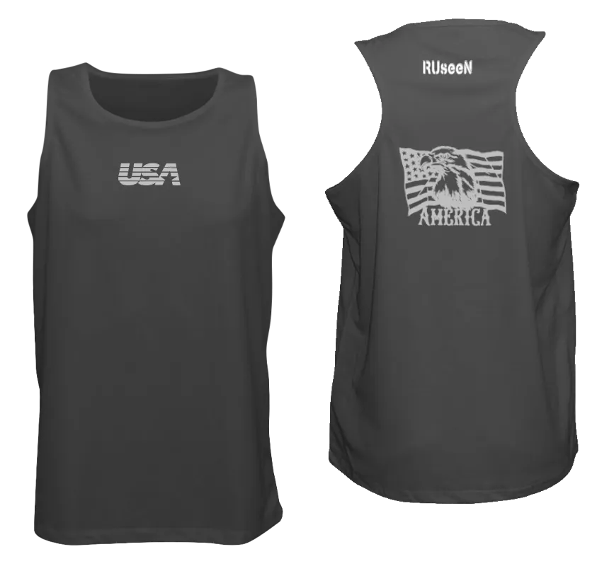 Men's Reflective Tank Top - America