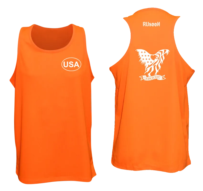 Men's Reflective Tank Top - In God We Trust