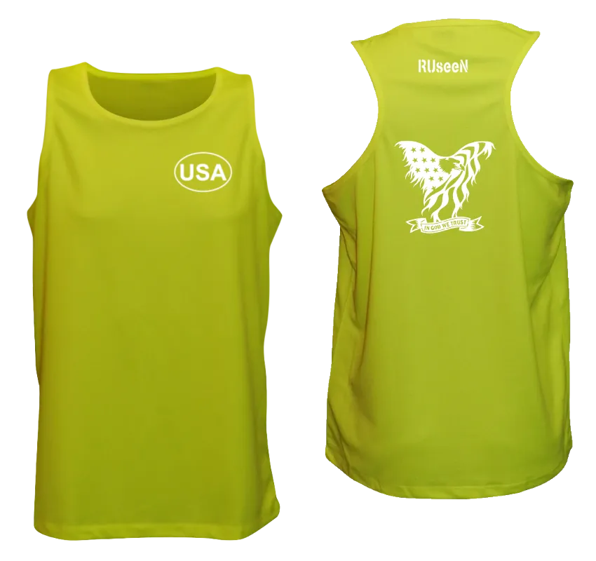 Men's Reflective Tank Top - In God We Trust