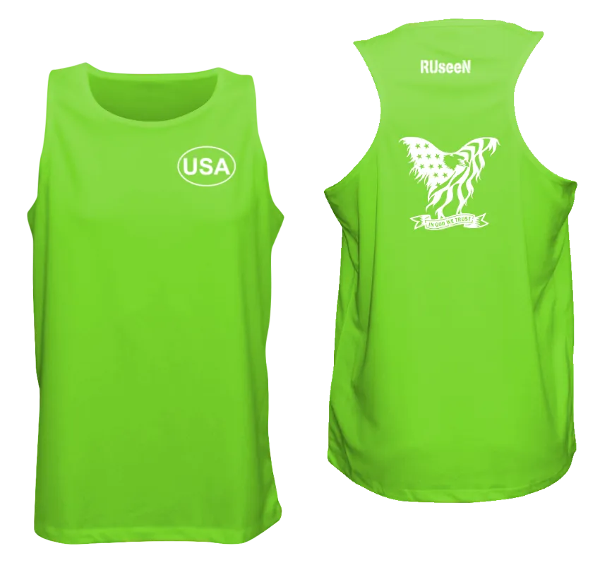 Men's Reflective Tank Top - In God We Trust