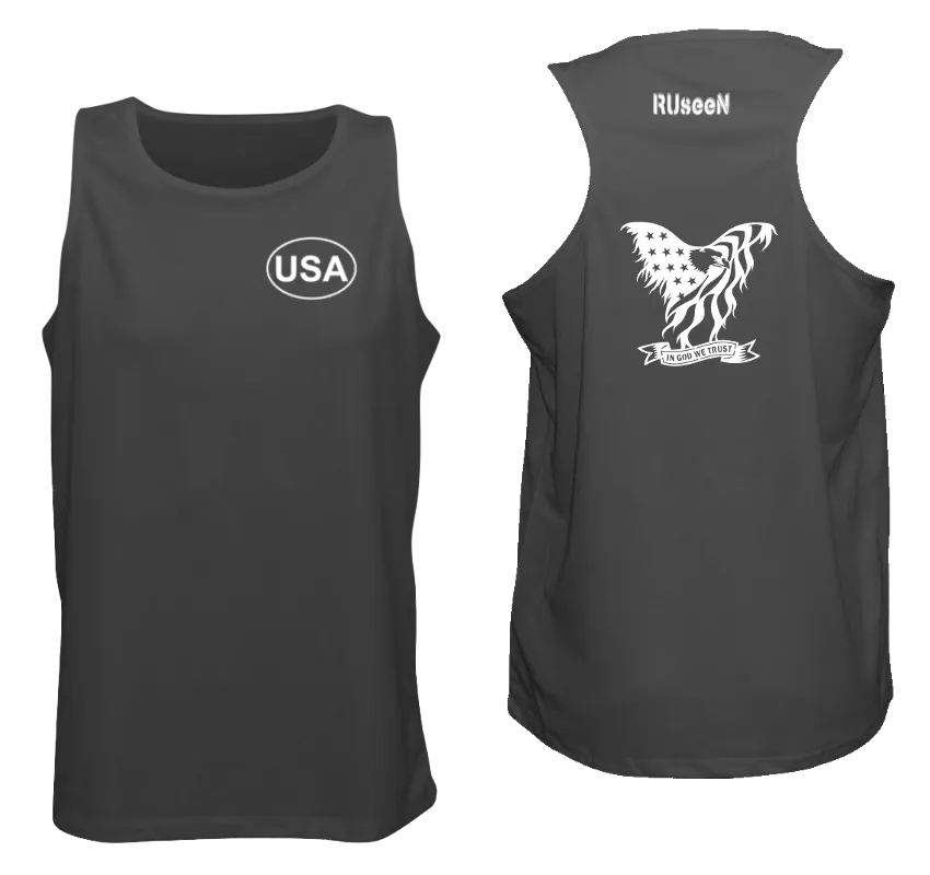 Men's Reflective Tank Top - In God We Trust