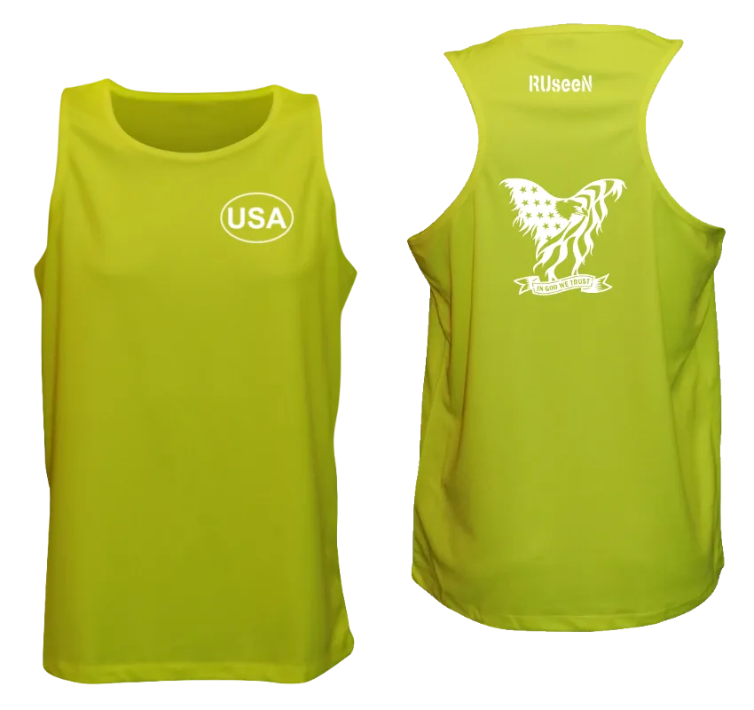 Men's Reflective Tank Top - In God We Trust