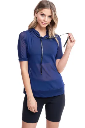MESH KISS HOODIE | BLUE