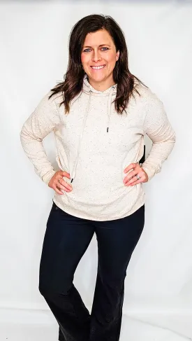 Peach Sprinkle Chill Fit Hoodie Top