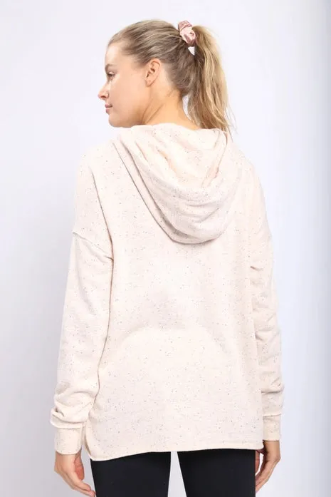 Peach Sprinkle Chill Fit Hoodie Top