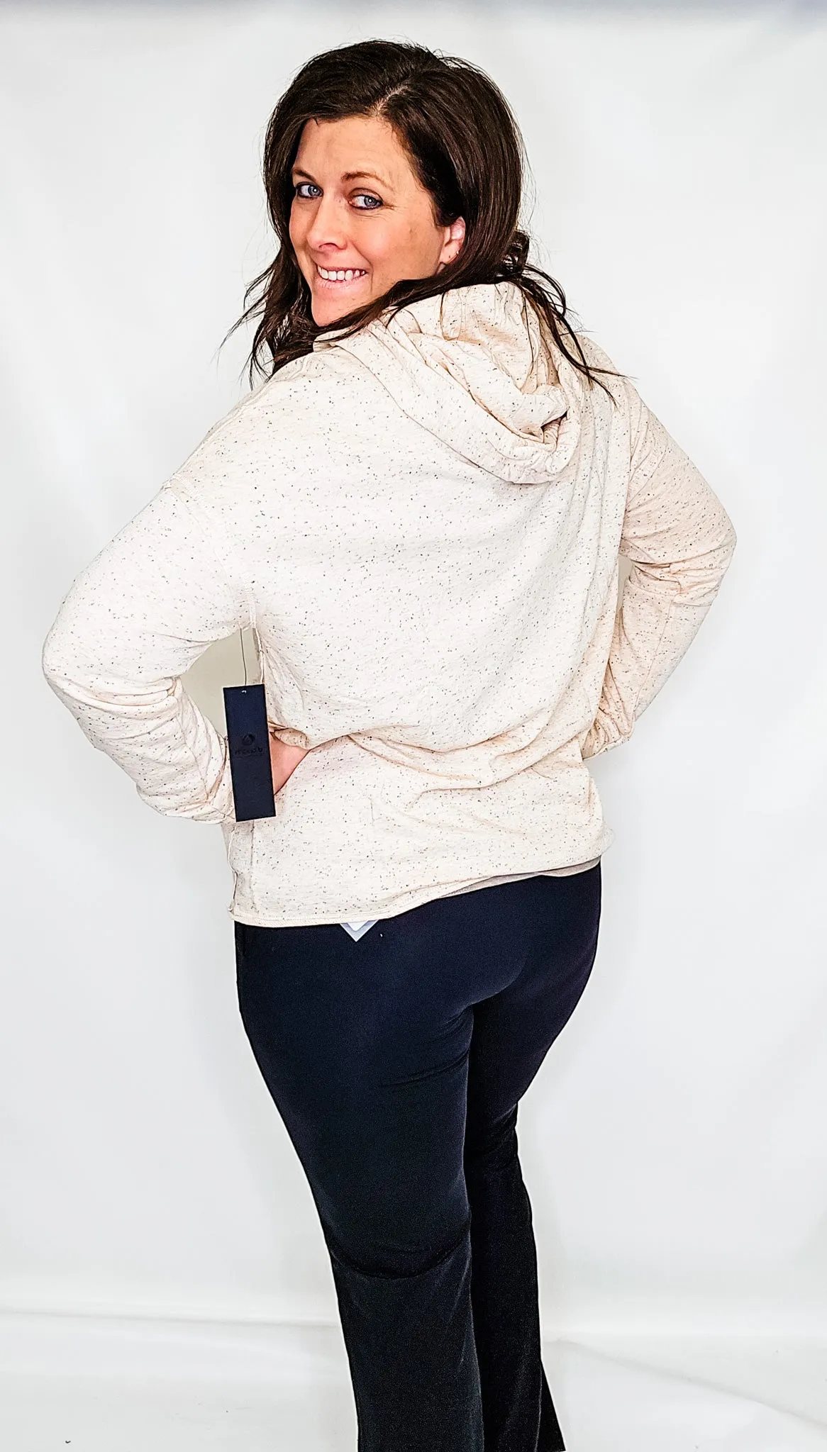 Peach Sprinkle Chill Fit Hoodie Top